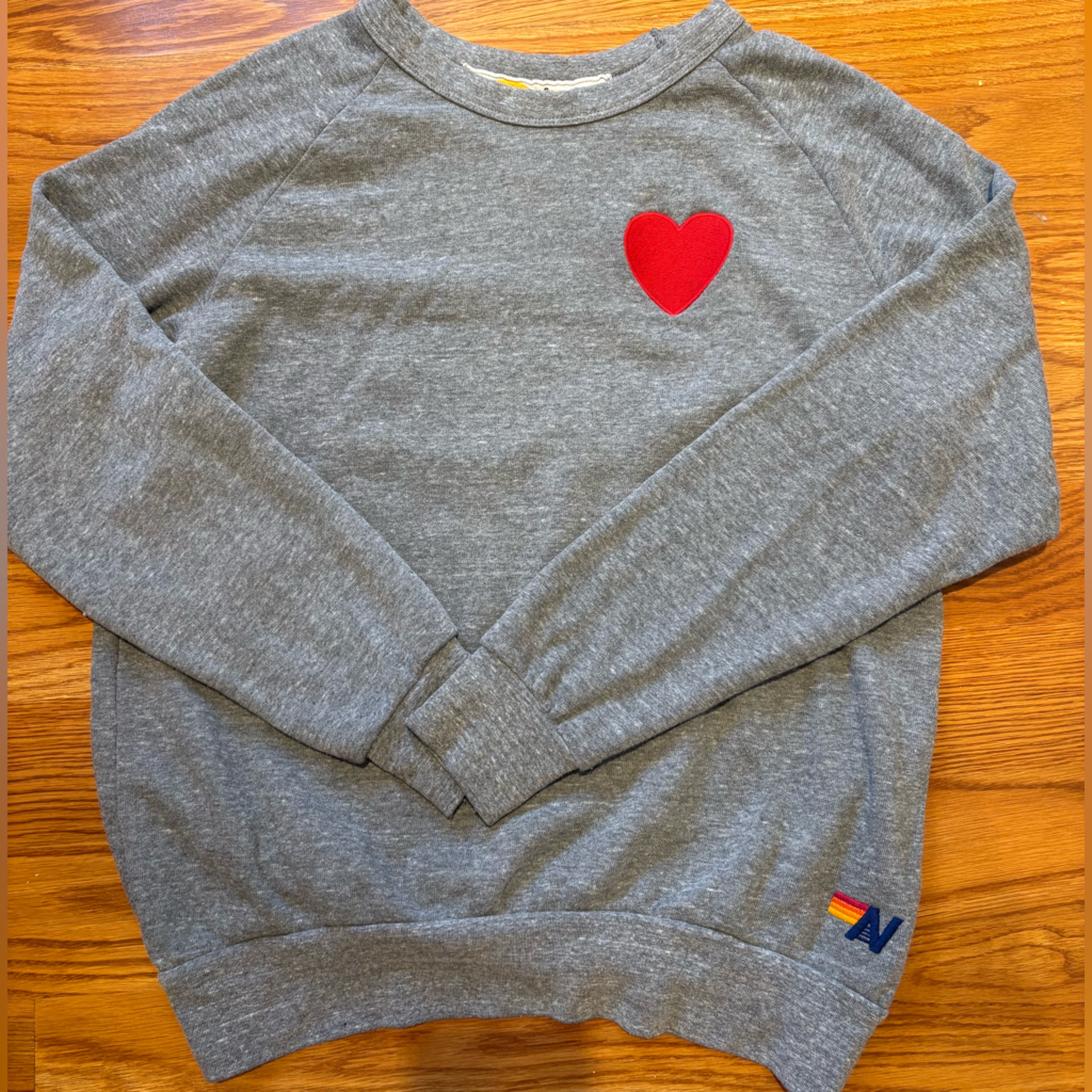 Aviator Nation Sweatshirt With Red Heart  Brand New